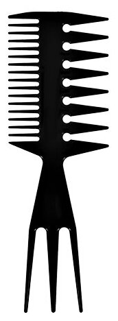 фото Расческа-гребень для волос LADY PINK BASIC PROFESSIONAL двухсторонняя с вилкой