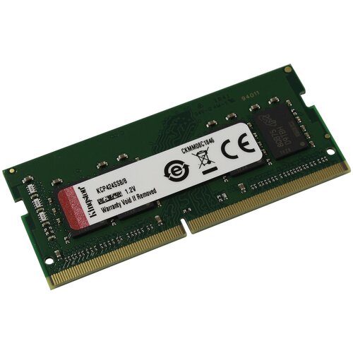 Оперативная память Kingston ValueRAM 8 ГБ DDR4 2400 МГц SODIMM CL17 KCP424SS88 299900₽
