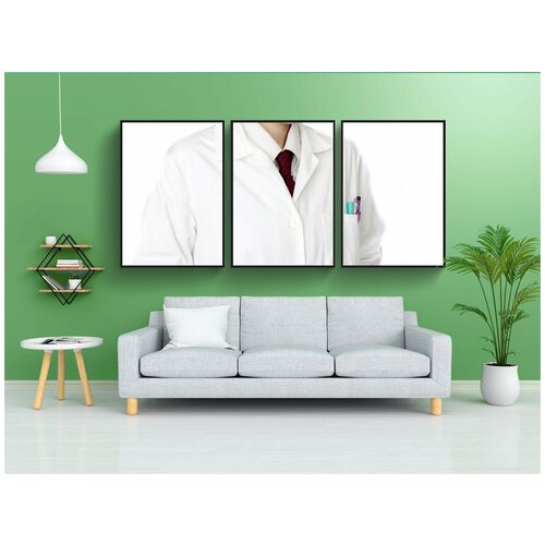 фото Набор модулных постеров для интерьера "женщина, пальто, девочка" 60x90 см. в тубусе, без рамки lotsprints