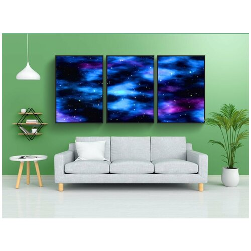 фото Набор модулных постеров для интерьера "задний план, небо, облако" 60x90 см. в тубусе, без рамки lotsprints