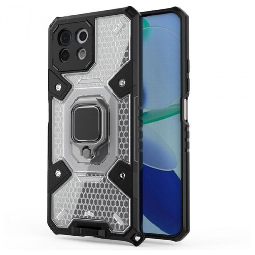 honeycomb armor противоударный чехол с защитой камеры и кольцом для xiaomi redmi note 9 10x Honeycomb Armor Противоударный чехол с защитой камеры и кольцом для Xiaomi Mi 11 Lite / 11 Lite NE