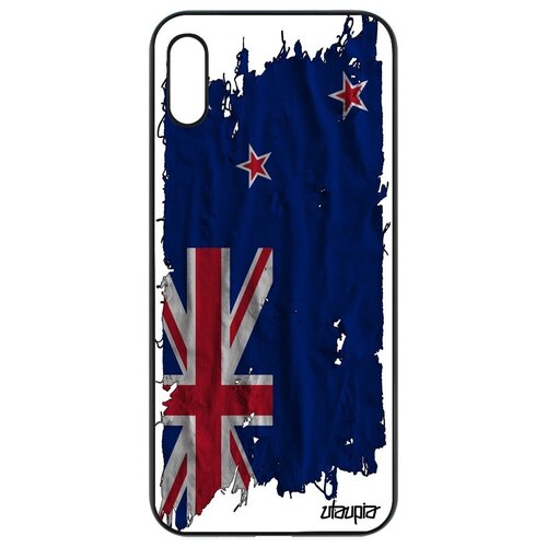 фото Новый чехол на телефон // honor 8a // "флаг новой зеландии на ткани" страна государственный, utaupia, белый