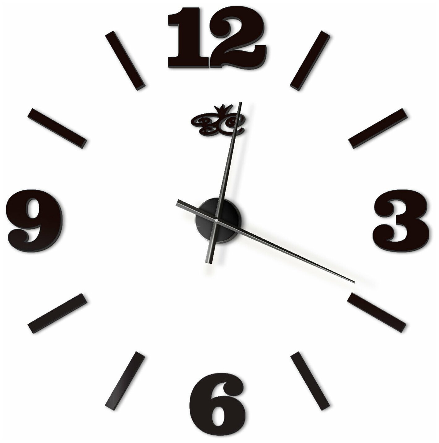 фото Часы настенные Оптима 3-00301BK цвет черный