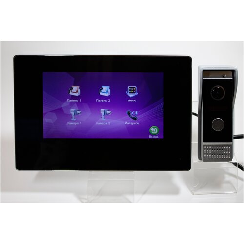 Сенсорный видеодомофон Seon S-730-10 с функцией видеозаписи по движению