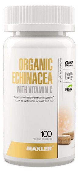 MAXLER Organic Echinacea with Vitamin C капс.