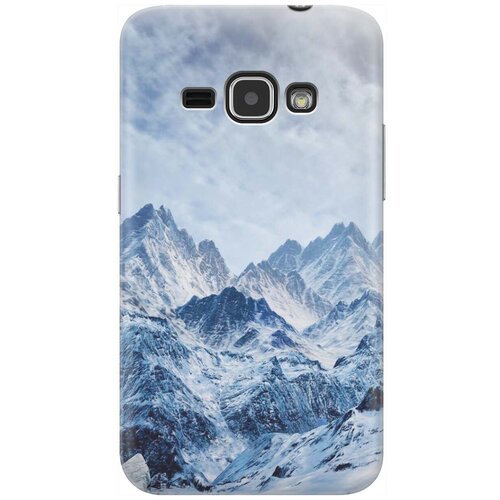 ультратонкий силиконовый чехол накладка для samsung galaxy a3 2016 с принтом снежные горы Ультратонкий силиконовый чехол-накладка для Samsung Galaxy J1 (2016) с принтом Снежные горы