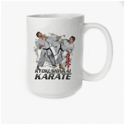 Кружка 450мл CoolPodarok Kyokushinkai karate Карате кёкусинкай