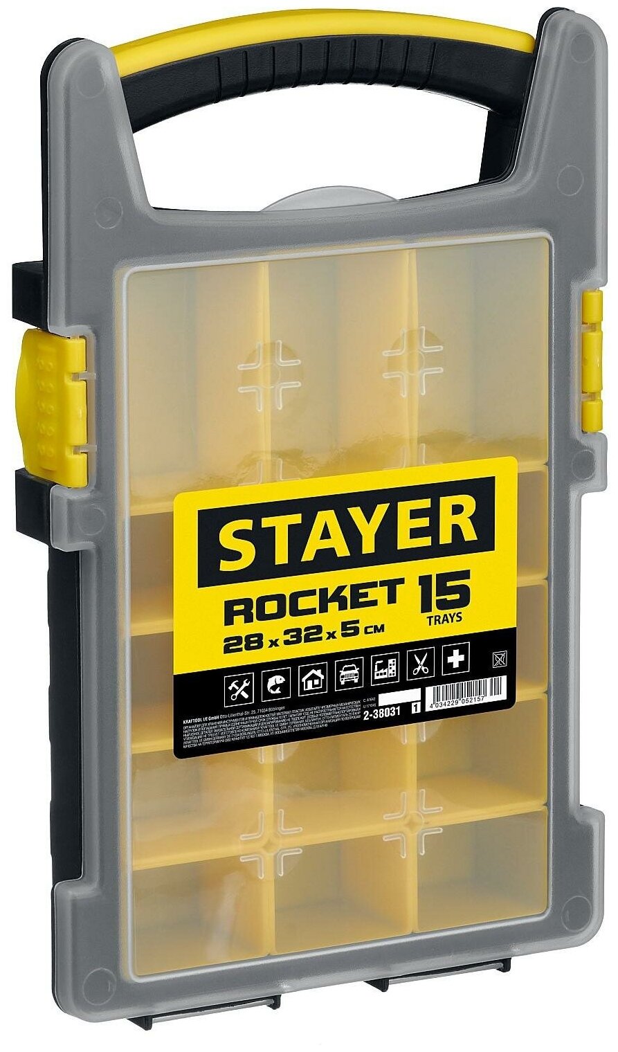 Stayer Органайзер "ROCKET-15" пластиковый Stayer 2-38031_z01