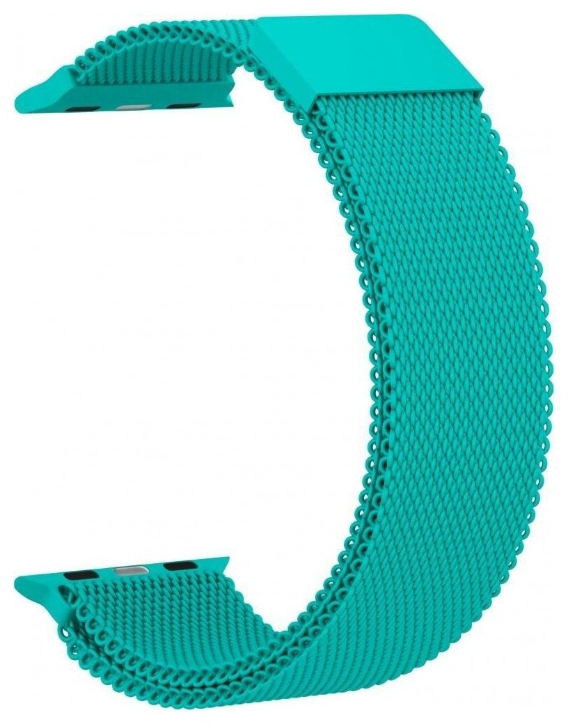 Ремешок металлический GSMIN Milanese Loop для Apple Watch Series 6 42/44 (Мятный)