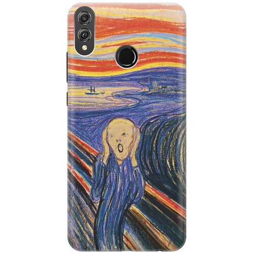 фото Gosso ультратонкий силиконовый чехол-накладка для honor 8x с принтом "крик"
