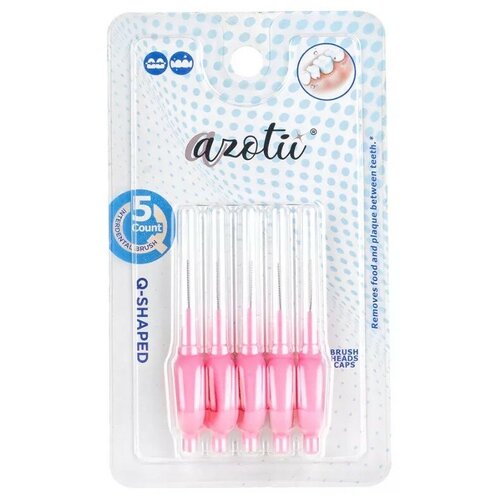 Ершики Azotii Q-SHAPED Interdental Brushes 0,6 мм, 5 шт