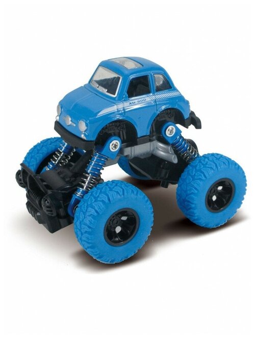 Машинка Funky Toys die-cast, инерционный механизм, рессоры, синяя, 1:46 (FT61072), Funky Toys