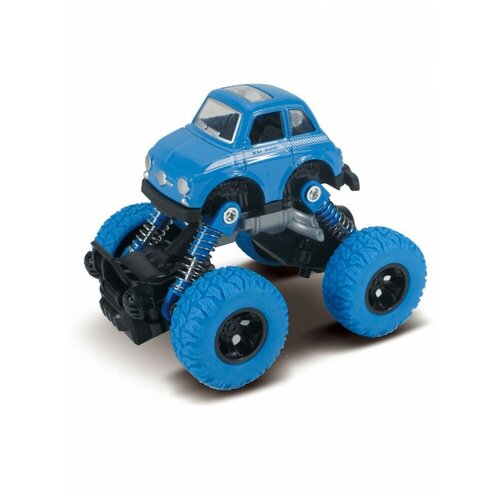 Машинка Funky Toys die-cast, инерционный механизм, рессоры, синяя, 1:46 (FT61072), Funky Toys машинка funky toys die cast инерционный механизм рессоры зеленая 1 46 ft61075