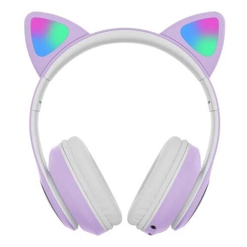 Беспроводные светящиеся наушники детские VZV-23M фиолетовый 99000₽