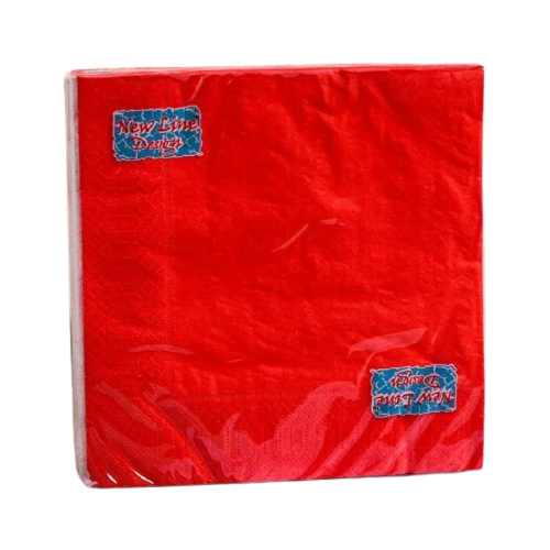 line Fresco Салфетки бумажные New line FRESCO Красный , 3 слоя, 33*33 см, 20 шт., красный, Бумажные салфетки  - купить со скидкой