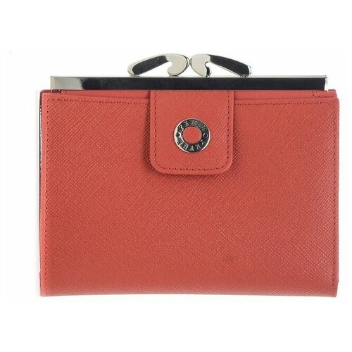 фото Кошелек petek 1855, натуральная кожа, на кнопках, кнопки, 2 отделения для банкнот, отделения для карт и монет, красный