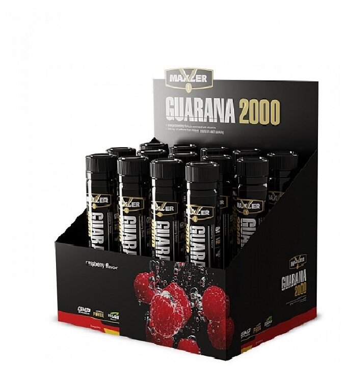 Maxler Guarana 2000 - 14 амп. 25 мл (Maxler) Малина