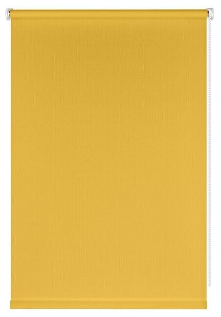 Штора рулонная Shantung, 40х150 см, цвет желтый 7113133 - фотография № 1