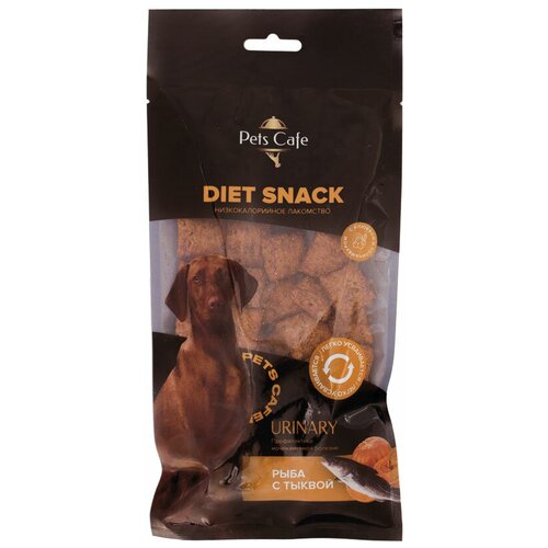 Pets Cafe Лакомство для собак для профилактики мочекаменной болезни рыба с тыквой 77205 0,1 кг 60458 (1 шт)