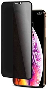 Фото Защитное стекло Антишпион для Apple iPhone X, iPhone XS, iPhone 11 Pro / Полноэкранное стекло для Эпл Айфон Икс, Айфон Икс Эс, Айфон 11 Про