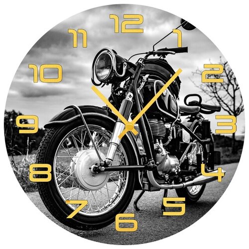 фото Svs настенные часы svs 3501827 крутой мотоцикл