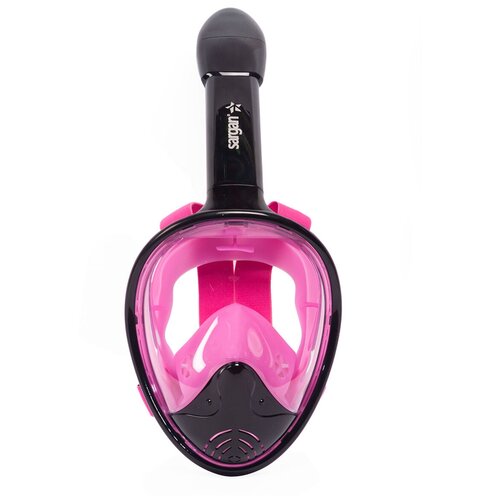 фото Полнолицевая маска для плавания/снорклинга sargan планета черный-розовый (s/m)