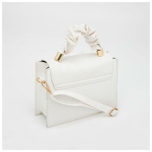 фото Мессенджер, отдел на клапане, длинный ремень, цвет белый magic store