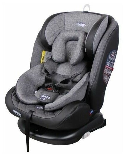 Indigo Автокресло Indigo Aero Isofix ST-3 светло-серый