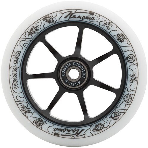 фото Колесо д/сам. комета старт белый / черный