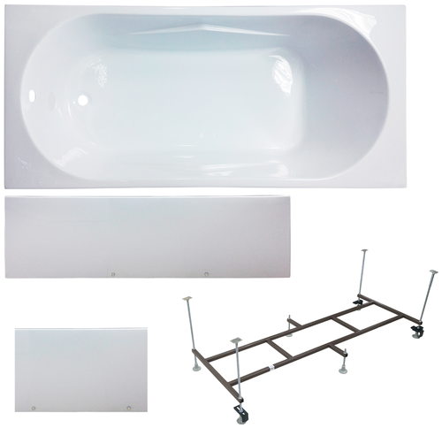 Акриловая ванна Royal Bath TUDOR 160X70X60 комплект(ванна, каркас, панель)
