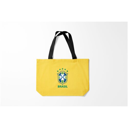 фото Сумка-шоппер / 46х35 см / футбол / сборная бразилии burnettie