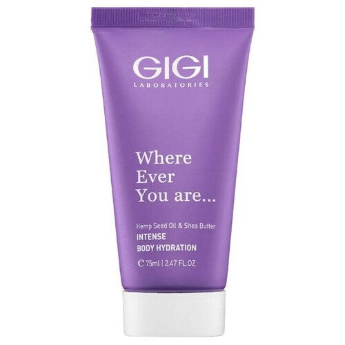 Крем для тела Gigi Where Ever You Are Hemp Seed Oil  & Shea Butter шелковый, с конопляным маслом и маслом ши, 75 мл