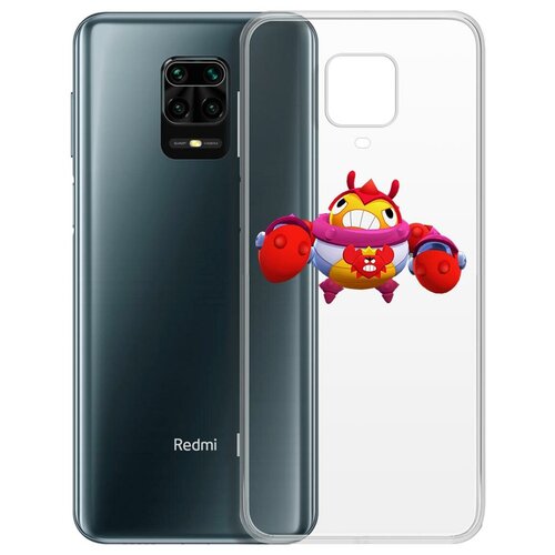 фото Чехол-накладка clear case brawl stars-краб тик для xiaomi redmi note 9 pro/note 9s krutoff group