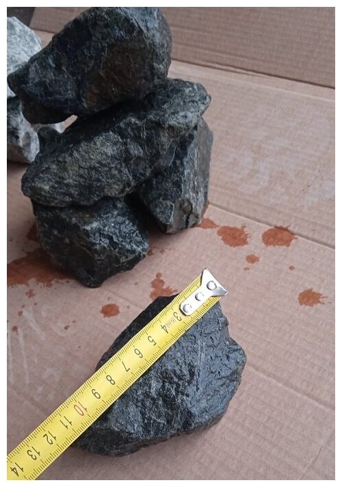 Дунит колотый (фракция 7-14 см) камни для бани и сауны коробка 19,9 кг - фотография № 2