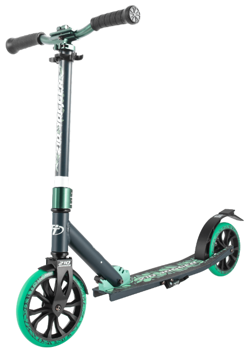 Самокат Tech Team 230 Jogger 2021 черно-зеленый
