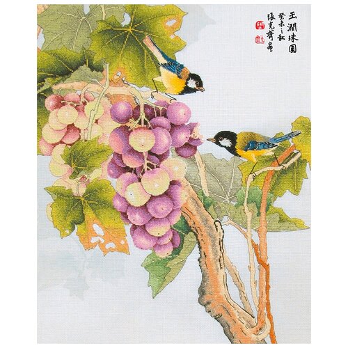 фото Набор для вышивания спелая гроздь винограда xiu crafts 2800115