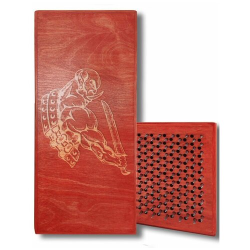 фото Доска садху с динамическими гвоздями, орк - 383 шаг 10мм красная goodwood