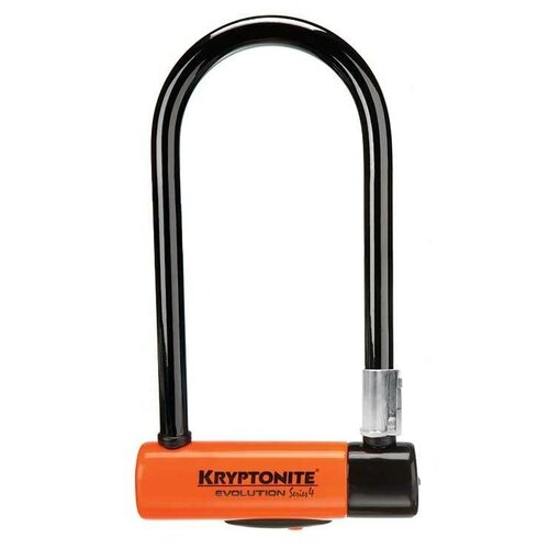 Замок велосипедный Kryptonite U-locks Evolution Standard, цвет: черный, оранжевый, 8,3 х 24,1 см