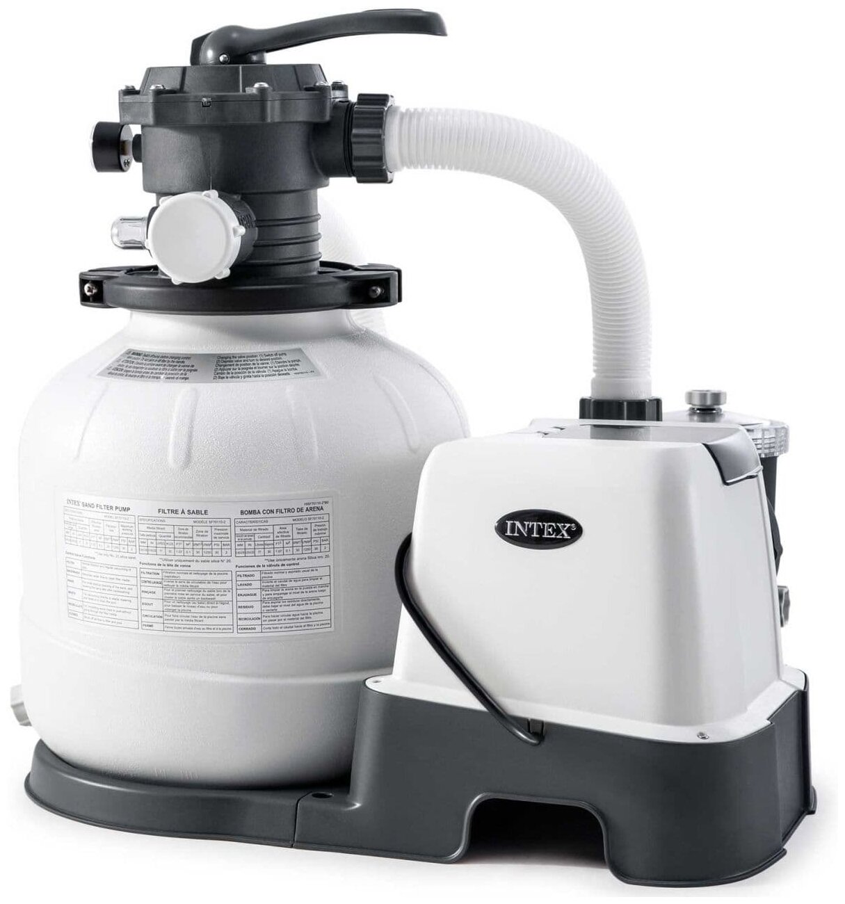 26652 Песочный фильтрующий насос INTEX SAND FILTER PUMP 9200л/ч. - фотография № 1