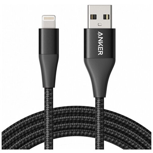 Кабель Anker Powerline + II USB to Lightning MFi Cable 0.9m Black (A8452) кабель samsung ep dx510jbegeu usb type c m usb type c m 1 8м mfi 5a черный