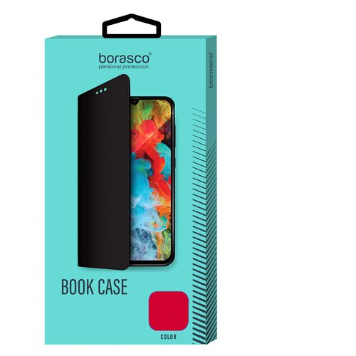 фото Чехол borasco book case для xiaomi redmi 9t красный borasco by vespa