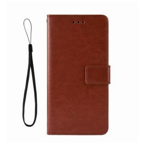 фото Чехол-книжка mypads для samsung galaxy s20 plus из качественной импортной кожи с подставкой застежкой и визитницей коричневый