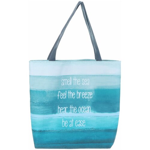 Сумка женская LET'S пляжная голубая