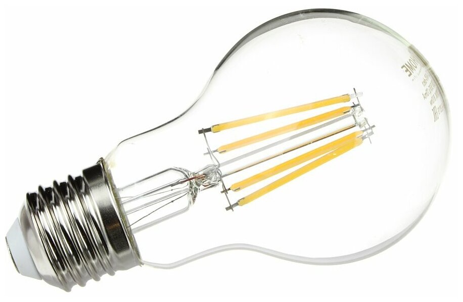 Лампа светодиодная LED-A60-deco 9Вт 230В Е27 3000К 810Лм прозрачная in home (нить)