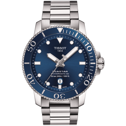 Наручные часы TISSOT T-Sport, серебряный, синий