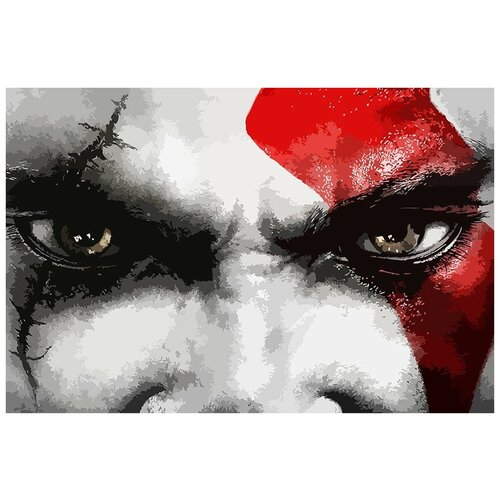 Картина по номерам Игра God of War Кратос - 6220 Г 60x40