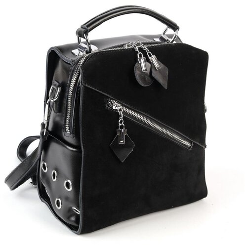 фото Женский кожаный рюкзак м2091-220 блек piove