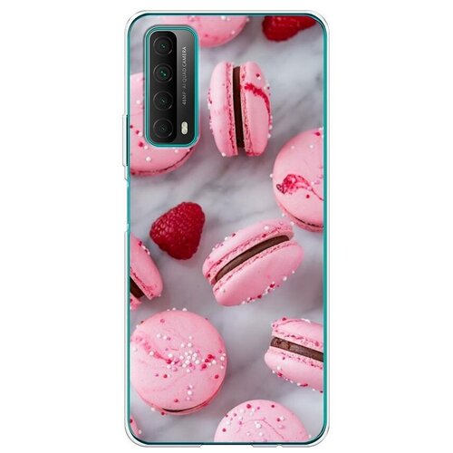 фото Силиконовый чехол "макароны клубника" на huawei p smart 2021 / хуавей п смарт 2021 case place