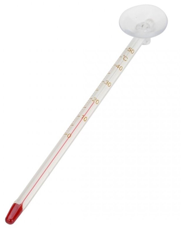Термометр для аквариума стеклянный с присоской от 0 до 50 °C AQUA DELLA EBI