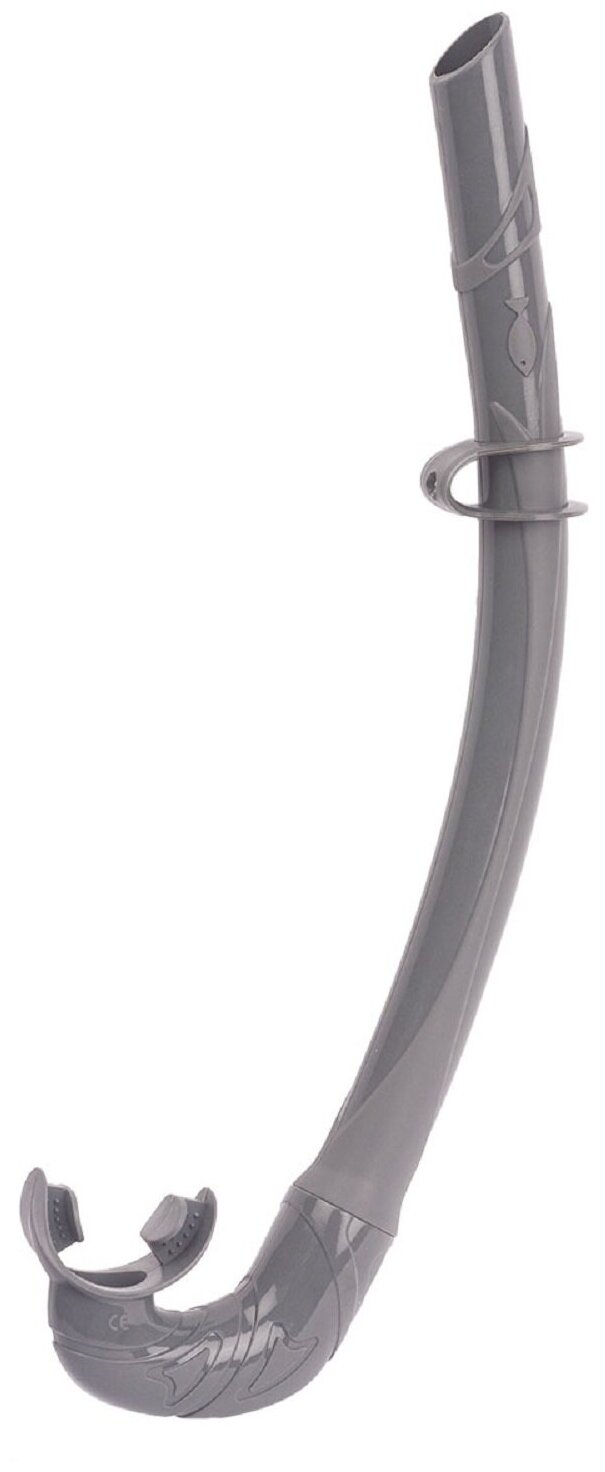 Трубка для плавания SARGAN "калан" серый-стальной силикон